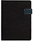 STREPIA A4 portfolio textil /D, černá