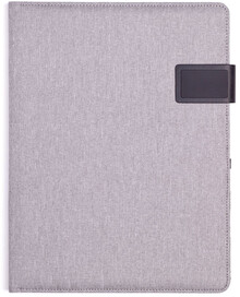 STREPIA A4 portfolio textil /D, šedá