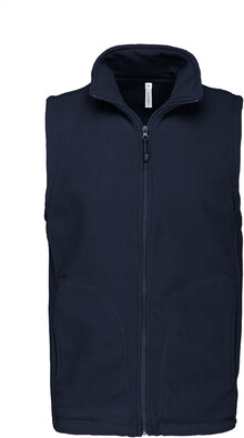 Fleecov zateplen vesta KA913, tmav modr