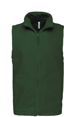 Fleecov zateplen vesta KA913, zelen