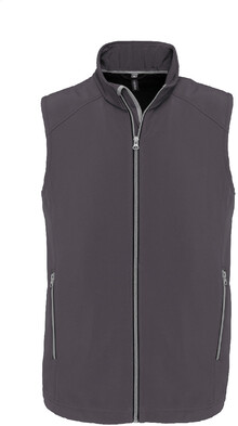 2vrstv softshellov zateplen vesta KA423, tmav ed