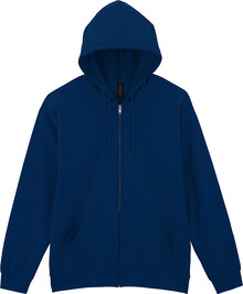 Mikina s kapuc� na zip GISF600, tmav� modr�