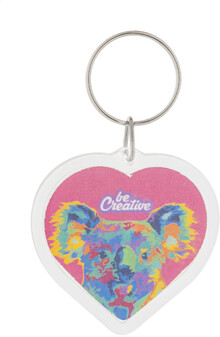 Pvsek na kle PrintFob Love, prhledn