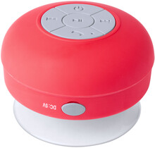 Vodotěsný bluetooth reproduktor Abyss, červená