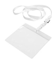 Lanyard Ballek, bl, prhledn