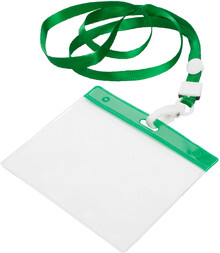 Lanyard Ballek, zelen, prhledn