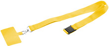 RPET lanyard na mobil Revent Call, žlutá