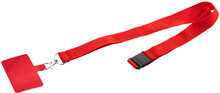 RPET lanyard na mobil Revent Call, červená