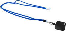 RPET lanyard na mobil Corphon, modrá