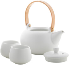 čajová sada Sencha, bílá