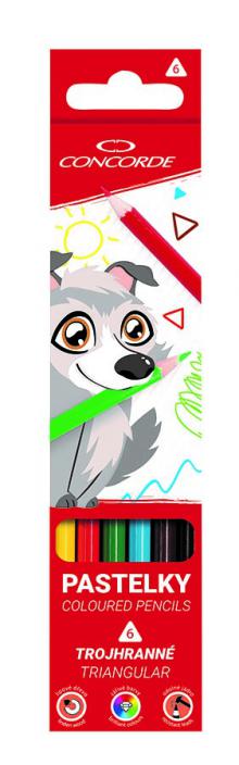 PASTELKY CONCORDE trojhrann� 6ks