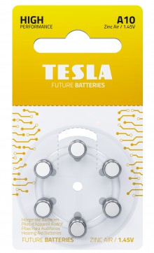 Baterie do naslouchadel TESLA A10, 6 ks