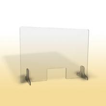 Ochrann clona plexi 8 mm OC 900 V,  900 * v 900 mm, otvor  260 * v 150 mm