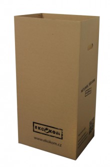 Papírové boxy na třídění odpadu velké