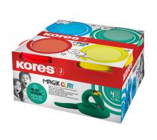 MAGIK CLAY, lehká modelovací hmota, mix 4 barev po 40g