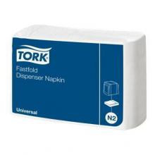 Ubrousky do zásobníku Fastfold Tork 10933, universální, 1 vrstva, bílé, systém N2