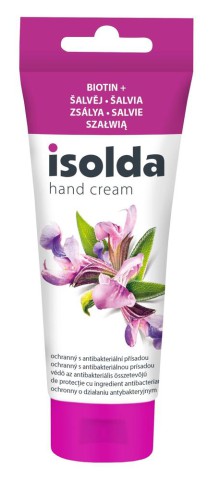 KRÉM NA RUCE ISOLDA 100ml dezinfekční, šalvěj, červená