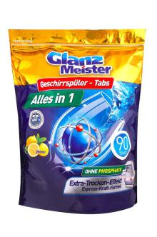 Tablety do myky Glanz Meister Ultimate All in 1, 90 ks