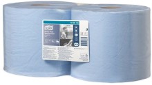 PAPÍROVÁ UTĚRKA Heavy-Duty, 2 vrstvy, modrá, role pro stojan/Unibox