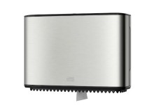 Zsobnk na toaletn papr Jumbo Tork 460006, mini, nerez/ern, systm T2