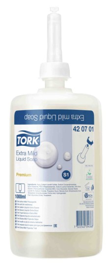 Tekuté mýdlo Tork 420701, pro citlivou pokožku, 1 l, systém S1
