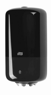 Zásobník na papírové ručníky v roli Tork Mini 558008, se středovým odvíjením, černý, systém M1