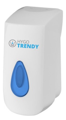 Zásobník na tekuté mýdlo Trendy, dolévací, bílý, 900 ml