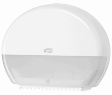 Zsobnk na toaletn papr mini Jumbo Tork 555000, bl, systm T2