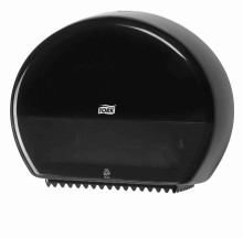 Zsobnk na toaletn papr mini Jumbo Tork Elevation 555008, ern, systm T2