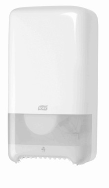 Zsobnk na toaletn papr v roli mid-size Twin Tork 557500, bl, systm T6