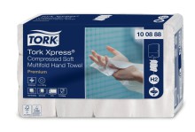 Paprov runk Multifold Premium Tork Xpress 100888, bl, 2 vrstvy, jemn, systm H2
