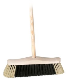 Smeták s tyčí SPOKAR 5111/611, 28,5 cm, dřevěný, 120 cm
