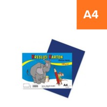 Kreslic� karton Stepa A4, modr�, 180g/m2, 50 list�