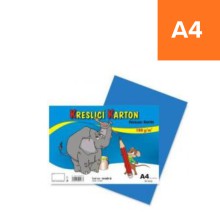 Kreslic� karton Stepa A4, sv�tle modr�, 180g/m2, 50 list�