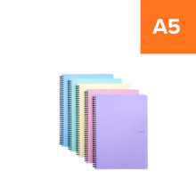 Pozn�mkov� blok PASTELINI, A5, linkovan�, r��ov�, 60 list�