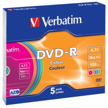 DVD-R VERBATIM 4,7 GB, 5 pack