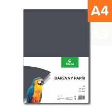 Barevn� pap�r A4, 80 g, �ern�, 100 list�