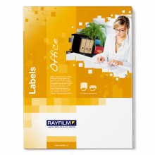Etikety Rayfilm A4, kulat�, 30 mm, matn� b�l�, 100 list� po 54 etiket�ch