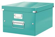 Krabice Esselte Click&Store A4, 28,1 × 36,9 × 20 cm, velikost M, WOW ledově modrá
