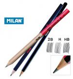 TUŽKA GRAFITOVÁ Trojhranná MILAN