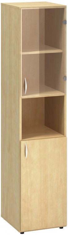 Skříň dveře/nika/sklo P<br>400 x 470 x 1780 mm